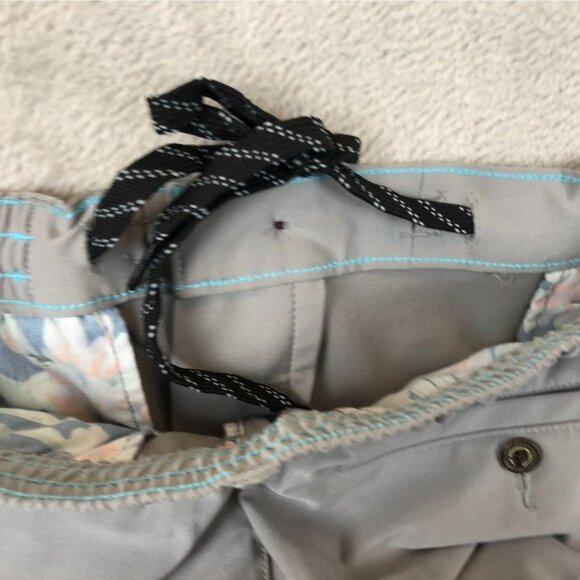 Chubbies Mens Chino Pants Large Gray Casual Straight Drawcord Elastic Waist - Picture 13 of 16